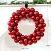 Guirlanda de Natal de Veludo Transfronteiriça Enfeite para Porta da Frente Laço Trançado DIY Decoração de Natal Ornamento Pendurado