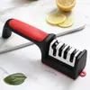 Afilador de cuchillos multifunción, artefacto de piedra de afilar, cuchillo de cocina doméstico, afilado fino, afilador rápido comercial, herramienta de corte tres en uno