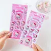 Adesivo de Resina Semitransparente Série Morango Hello Kitty Sanrio Genuíno Material Criativo Feito à Mão Adesivo de Desenho Animado DIY
