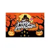 Tela de Fondo para Decoración de Halloween Bandera de Jardín Pancarta Pareados Día de Muertos Suministros para Fiesta en Bar Personalización de Banderas