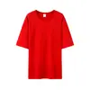 Camisetas Transfronterizas con Logo Impreso, Ropa de Trabajo de Manga Corta 100% Algodón para Hombres y Mujeres, Tallas Grandes Holgadas Cuello Redondo Camisas Publicitarias Culturales, Uniformes Escolares DIY