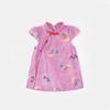 Vestido de Verano para Niñas 2025 Nuevo Estilo Chino Bebé Niña Nuevo Estampado Falda Pequeña Delgado Cheongsam Falda 5308
