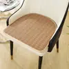 Almofada de cadeira de verão, tapete refrescante de seda gelada, tapete de rattan, banquinho, almofada de cadeira respirável de verão refrescante para uso em escritório, restaurante, casa