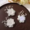Original antigo bonito imitação pérola galho de árvore camélia diy feito à mão pulseira de dama de honra grampo de cabelo acessórios de cabelo material atacado
