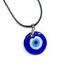 Collar con colgante de ojo de cristal de 3 cm, popular en Amazon, con esmalte de ojo de diablo, disponible al por mayor.