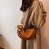 Bolso Senmeng 2022 Otoño Bolso Cruzado Retro Color Sólido Bolso Dumpling Moda Hombro Axila Popular Este Año