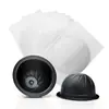 1 Conjunto de Pp Preto de Grau Alimentício Adequado para Cápsula de Café Nespresso Vertuo Espresso Múltiplo