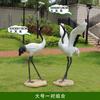 Escultura de plástico reforzado con fibra de vidrio, con pájaros de resina, para decoración de paisajes de patio, muy vendida.