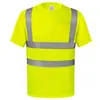 Camiseta Reflectante Certificada CE Malla Construcción Transpirable Ropa de Seguridad para Obra Verano Lista para Exportación Stock Disponible
