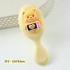 Urso Manteiga Fofo Pente com Almofada de Ar 2 em 1, Escova de Cabelo Massageadora Compacta e Portátil, Pente com Almofada de Ar Personalizado