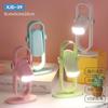 Luz de noche LED plegable giratoria simple, lámpara de noche para dormitorio recargable por USB, mini luz de noche plegable para escritorio de estudiante
