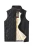 Chaleco Popular de Algodón de Terciopelo de Cordero para Hombre, Chaleco Cálido Engrosado de Terciopelo de Grafeno, Ropa Exterior, Chaleco de Algodón sin Mangas