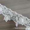 Nuevos accesorios blancos de poliéster dobladillo puños decorativos borde recto diy hecho a mano hueco soluble en agua encaje para ropa