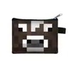 Cartera de Monedas Infantil de Minecraft Billetera Portátil Sencilla Bolsa para Monedas con Cremallera Pequeña Cartera para Auriculares