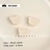 Accesorios para Joyería DIY Oso Lindo de Acrílico con Agujero Recto Botones Cuentas Tocado Hecho a Mano Accesorios DIY Accesorios Colgantes