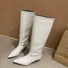 Botas de Tacón de Gatito Minimalistas Hasta la Rodilla para Mujer Estilo Coreano Pantorrilla Ancha Botas Largas por Encima de la Rodilla Botas de Jinete Retro Adelgazantes Tacón Delgado Botas Ajustadas