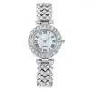Reloj de Mujer de Moda y Popular, Elegante Reloj de Diosa de Lujo con Diamantes Completos, Reloj de Cuarzo Versátil de Moda de Nicho