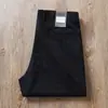 Estación europea verano delgado gris oscuro algodón transpirable cintura alta elástico negocios clásico combinan con todo rectos casuales pantalones
