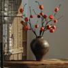 Vaso Cerâmico Estilo Zen Retrô Novo B&B Modelo para Restaurante Sala de Estar Decoração de Casa Ornamentos Pote de Cerâmica Pote