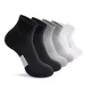 Calcetines deportivos de color liso y bloques de color, talla grande, comercio exterior transfronterizo, calcetines de baloncesto transpirables de media pantorrilla para otoño e invierno, calcetines negros, blancos y grises para hombre
