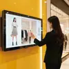 Exportação Transfronteiriça de Telas Publicitárias Ultra Finas de 32/42/55/65 polegadas para Montagem na Parede, Máquinas Publicitárias All-In-One Touch para Montagem na Parede