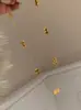Xiaohongshu Douyin Cadena de Calabaza de Hielo Picado Bendecida Exquisita Lujo Ligero Oro de Arena Antigua Cadena para Clavícula de Calabaza Pequeña