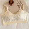 Sutiã de Algodão Beauty Costas Nuas com Camisola Integrada para Meninas, Top Tubo Sutiã Anti-Exposição Sem Costura para Mulheres 9903