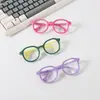 Gafas Anti-Luz Azul para Niños, Gafas de Bebé con Montura Suave de Silicona Cómoda, Gafas de Computadora de Moda Poligonales Estilo Nuevo