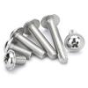 Acero Inoxidable 304 Máquina Ranura Cruz Cabeza Plana Grande Cabeza de Cazoleta con Tornillo de Arandela Din967M3M4M5M6 Tornillo No Estándar