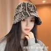 Sombrero de Cubo Floral 3D Estilo Japonés para Mujer, Sombrero de Sol de Verano Que Hace que la Cara Parezca Más Pequeña, Versátil, Sombrero Retro de Lino con Soporte para Mascarilla