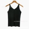 Camisola de Seda de Hielo Nueva 2024 para Mujer, Ropa Exterior de Verano, Traje Holgado, Top Básico sin Mangas con Cuello en V