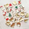 Série de Natal Transfronteiriça Acessórios de Liga para Nail Art Sino de Natal, Árvores, Rena, Boneco de Neve Acessórios de Decoração de Unhas