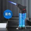 Lanterna de solda de plástico transparente isqueiro inflável à prova de vento isqueiro de moxabustão para casa trava de fogo comércio exterior atacado transfronteiriço