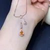 Colar Fanta Natural com Alta Clareza e Cor de Fogo Deslumbrante, Pedras Soltas de 5*6mm, Cada Uma uma Peça de Qualidade Premium! Prata de Lei S925, Cravação Finamente Trabalhada