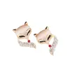 Brincos 2024 nova moda atacado brincos de gato raposa temperamento feminino personalidade europeia e americana brincos simples de alto padrão joias