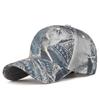Boné de beisebol jeans estilo europeu e americano retrô Old Graffiti para homens e mulheres, boné com pala de sol para festas Graffiti Trendyy