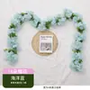 Simulación Transfronteriza Mimbre de Rosa Flor Artificial Pared de Flores Aire Acondicionado Tubería de Agua Mimbre Vestir Arco de Boda Flor Decorativa Enroscada Mimbre