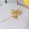 Fruta Vermelha Fruta da Sorte Ornamento Balde de Abraço de Ano Novo Flor de Véspera de Ano Novo Kit de Materiais DIY Folha de Ginkgo Dourada Flor Artificial