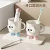 Taza de Cepillo de Dientes Linda Personalizada, Taza de Cepillo de Dientes de Aspecto Elegante, Taza de Cepillo de Dientes para el Hogar para Niños y Dormitorios de Estudiantes, Vaso para Enjuague Bucal
