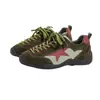 Zapatos Deportivos Casuales Shougu SHOUGU de Piel Genuina con Estrella, Zapatos de Entrenamiento Alemanes para Mujer, Nuevo Color Otoño 2026, con Cordones