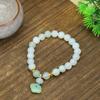 Pulsera Tianshan Cui Lujo Ligero Verde Pulsera DIY Suministro de Puesto de Joyería de Jade Dorado de Xinjiang Venta al por Mayor en Vivo