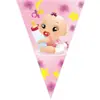 Série Chá de Bebê Bandeirola Triangular Decoração de Festa Suprimentos para Festa