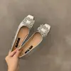 Zapatos planos de punta cuadrada estilo francés para mujer, nuevo modelo otoño 2026, mocasines casuales y versátiles estilo Chanel