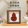 Ornamento de Porta-Retrato de Cabacinha de Pedras de Cristal Naturais 4 polegadas Cristal DIY Artesanato de Atrativo Turístico Cultural e Criativo Suporte de Exibição para Decoração de Casa