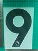 Premier League Negra 24-25 (23cm) Paquete para Adulto Coleccionado A Número de Jersey Estampado de Letras Número Pasta de Transferencia de Calor