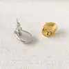 Brincos de Tarraxa Celi Fashion Estilo Francês Minimalista Formato de Feijão Pequeno Argola de Prata 925 Torre Eiffel Superfície Lisa Elegante Versátil Delicado para Mulheres