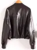 Chaqueta corta de plumón transfronteriza, cuello estilo americano fresco y elegante, chaqueta de piel de oveja holgada y favorecedora, abrigo moderno de talla grande