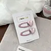 Pinza para el pelo de estilo coreano nuevo, linda para niña, con lunares rosas, que no daña el pelo en los laterales ni el pelo roto en la frente