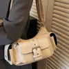 Bolso Retro de Nicho Transfronterizo con Múltiples Bolsillos para Mujer 2026 Nuevo Bolso de Hombro Versátil para el Trabajo Textura de Alta Calidad Bolso Cruzado