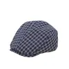 Nueva colección de otoño: boina reversible de cuadros, diseño que adelgaza la cara, sombrero individual, estilo artístico y retro, gorra de pintor estilo callejero, al por mayor